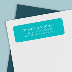Editable Colour Modern Classic Return Address