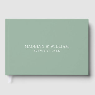 Editable Colour Modern Classic Wedding Guest Book
