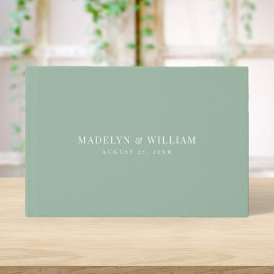 Editable Colour Modern Classic Wedding Guest Book