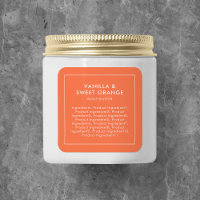 Editable Colour Modern List of Ingredients Label