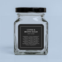 Editable Colour Modern List of Ingredients Label