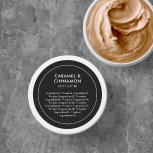 Editable Colour Modern List of Ingredients Label