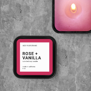 Editable Colour Modern Minimalist Product Label