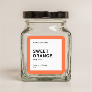 Editable Colour Modern Minimalist Product Label