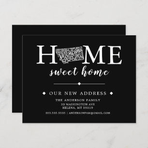 Editable Colour MONTANA  Moving Announcement