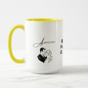 Editable Colour Name Monogram Write Gifts Yellow Mug