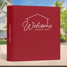 Editable Colour Name Rental Property House Welcome