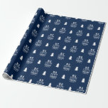 Editable Colour No Peeking Until Christmas Day Wrapping Paper<br><div class="desc">This Christmas wrapping paper features pine trees and the words "No Peeking Until Christmas Day" in white against an editable background colour (click customise to change). 

*Please note that the Zazzle Watermark that appears in the zoom preview will NOT appear on the final printed product.

© Rosewood and Citrus</div>