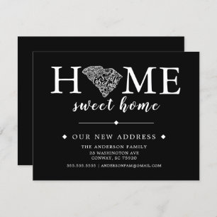 Editable Colour SOUTH CAROLINA Moving Announcement