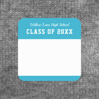 Editable Colour Varsity Style Class Reunion Name