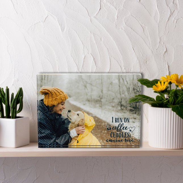 Editable Colours Coffee, Cuddles, and Canine Love Photo Block (Creator Uploaded)