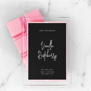 Editable Colours Script Minimalist Product Label