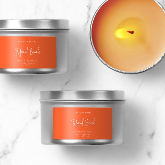 Editable Colours Script Minimalist Product Label (Creator Uploaded)