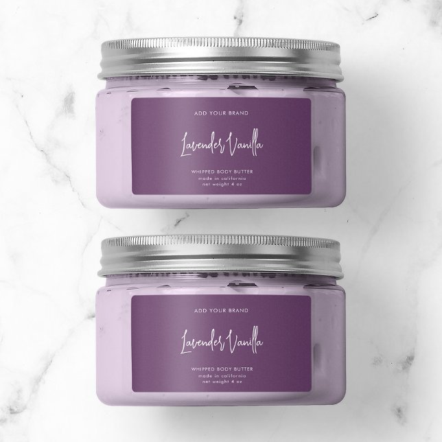 Editable Colours Script Minimalist Product Label (Creator Uploaded)