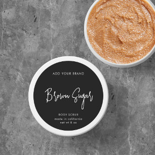 Editable Colours Script Minimalist Product Label