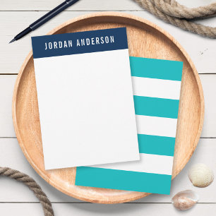 Editable Colours with White Stripes Add Name Card