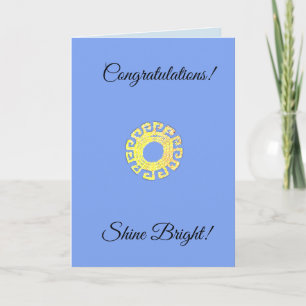 Editable Congratulations Shine Bright Card