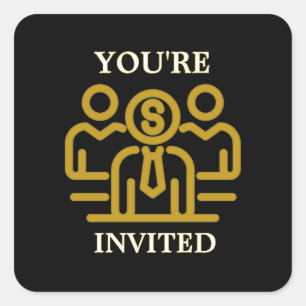 Editable Corporate Event Invite Sticker