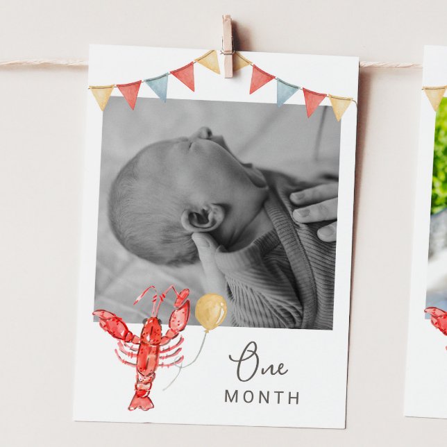 Editable Crawfish Monthly Photo Banner Card (Creator Uploaded)