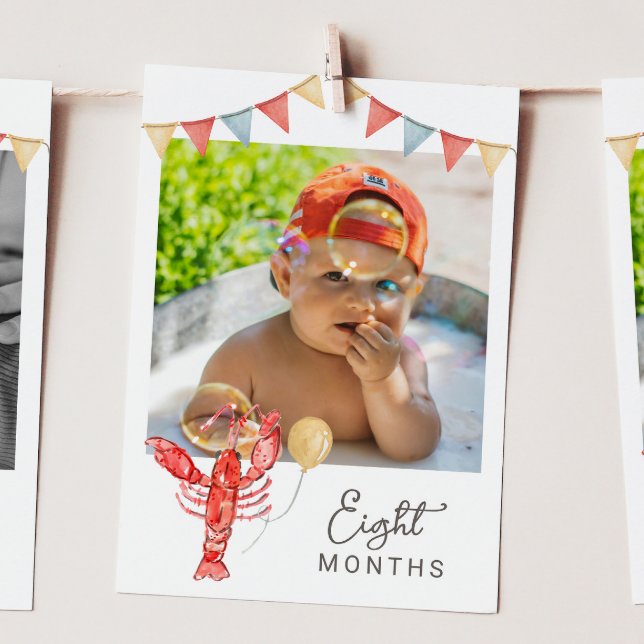 Editable Crawfish Monthly Photo Banner Card (Creator Uploaded)