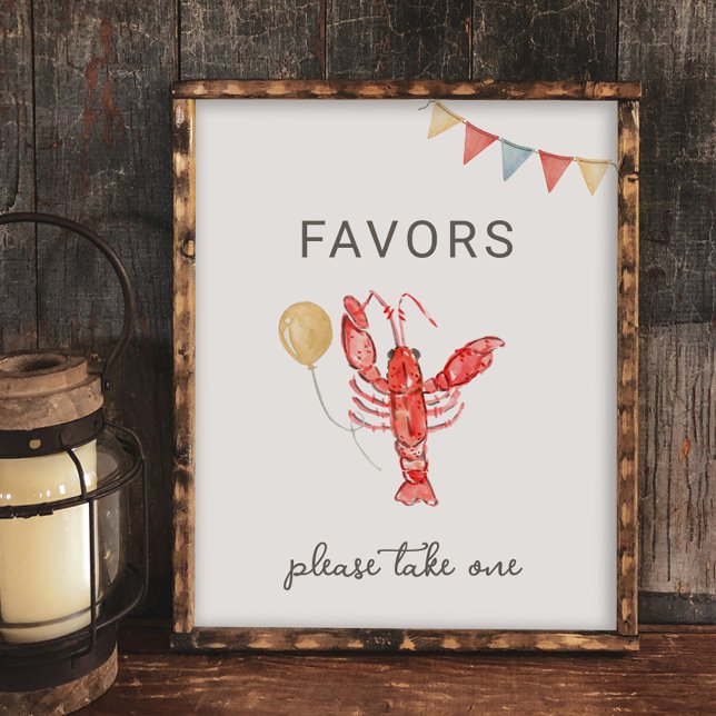 Editable Crawfish Party Favor Sign (Creator Uploaded)