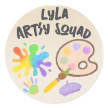 Editable Crayon Style – Artsy Paint & Palette