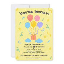 Editable Crayon Style – Balloon Bash Birthday 