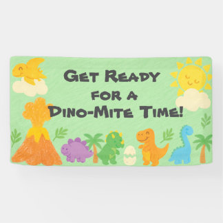 Editable Crayon Style – Dinosaur Roarsome Birthday Banner
