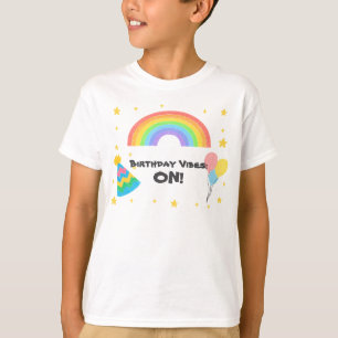 Editable Crayon Style – Rainbow Celebration T-Shirt