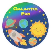 Editable Crayon Style – Solar System Trip