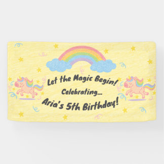 Editable Crayon Style – Unicorn Dream Sparkle Banner