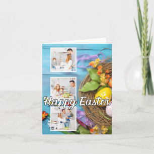 Editable Custom Easter Family Photo Template