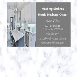 Editable Custom Kitchens Business Card