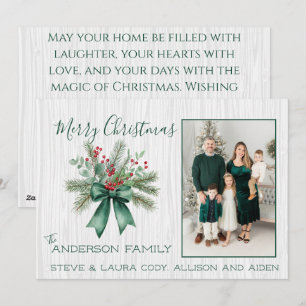 Editable Custom Rustic Christmas Card