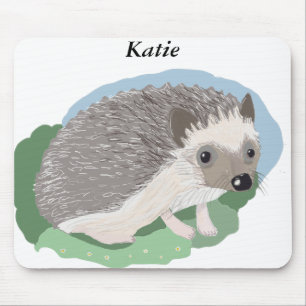 editable cute baby Hedgehog Mouse Pad