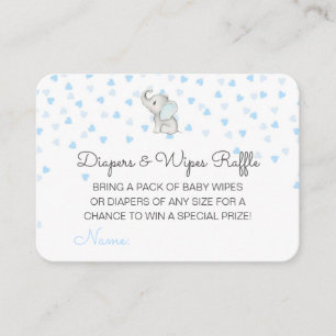 Editable Diapers Wipes Raffle Baby Shower Inserts
