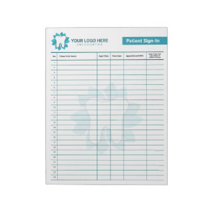 Editable Endodontics or Dental Sign-In Notepad