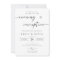 Editable Evening Wedding Reception Party Invitatio