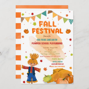 Editable Fall Party Invitation
