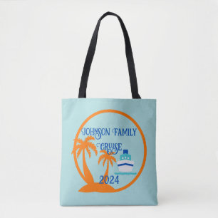 Editable Family Cruise Tote Bag