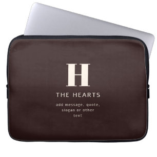 Editable Family Surname or Company Business Name Laptop Sleeve