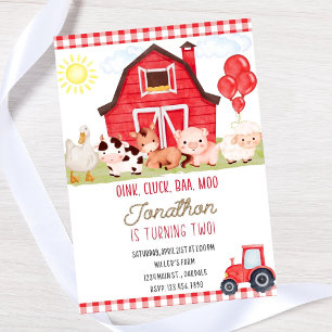 Editable Farm Birthday invitation-instant download Invitation