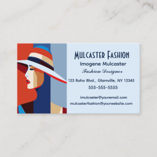 Editable Fashion Designer Business Card