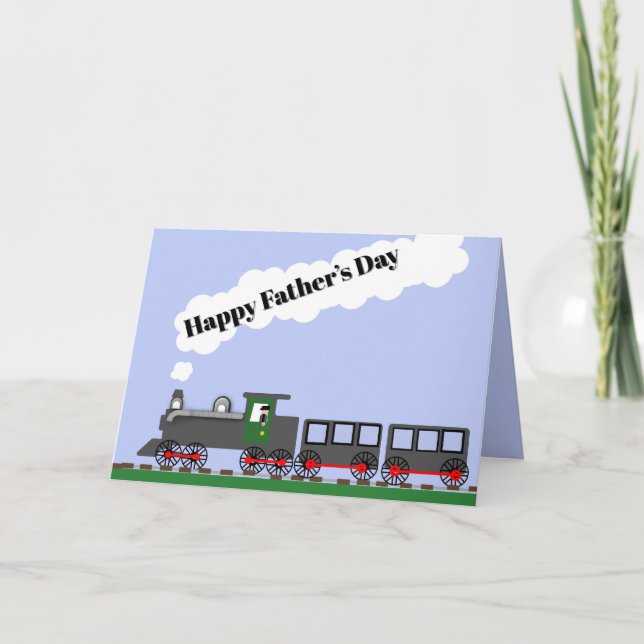 Editable Father’s Day with Train Card (Front)
