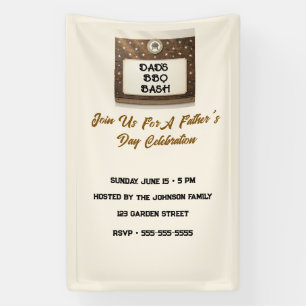 Editable Father's Day Invitation Banner