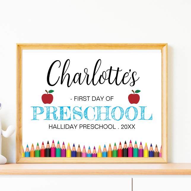 Editable First day of school sign Back to school (Creator Uploaded)