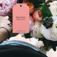 Editable Florist Hang Tag Template