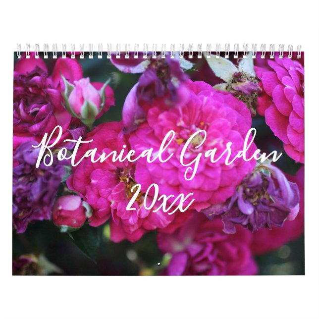 Editable Flower Nature Photography Full Year Calendar (Cover)