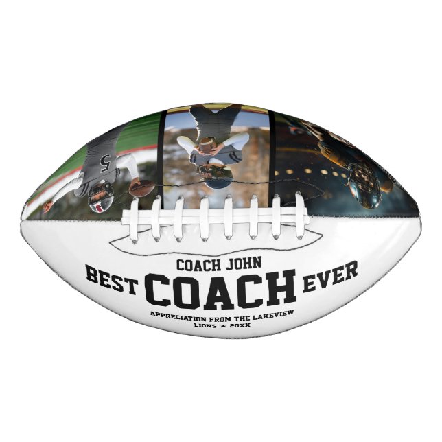 Editable Football Coach Appreciation Photo Design (Front)