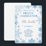 Editable Frozen Birthday Invitation<br><div class="desc">Editable Frozen Birthday Invitation</div>